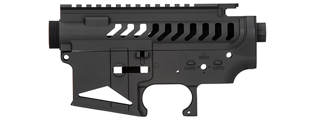 Lancer Tactical M4 Aeg Full Metal Skeletonized Upper And Lower Receiver Black Lt M4rc Set Nc 7311