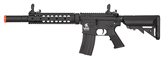 Lancer Tactical Low FPS Gen 2 9" M4 SD Carbine Airsoft AEG Rifle (Color: Black)