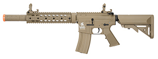Lancer Tactical Low FPS Gen 2 9" M4 SD Carbine Airsoft AEG Rifle (Color: Tan)