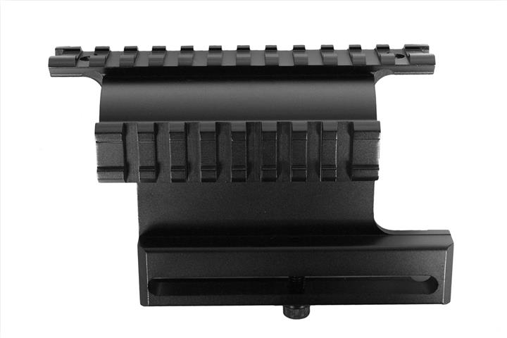 AIM Sports Full Metal Tactical Double AK Side-Rail Optics Scope Mount - Click Image to Close