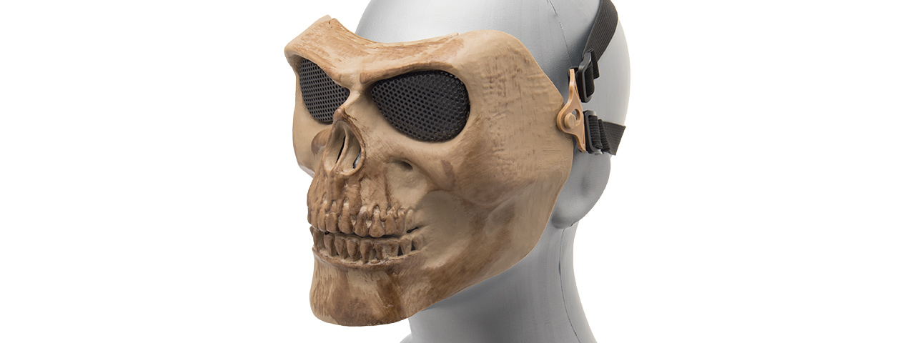 AC-318DB MESH SKULL FULL FACE MASK (DRIED BONE) - Click Image to Close