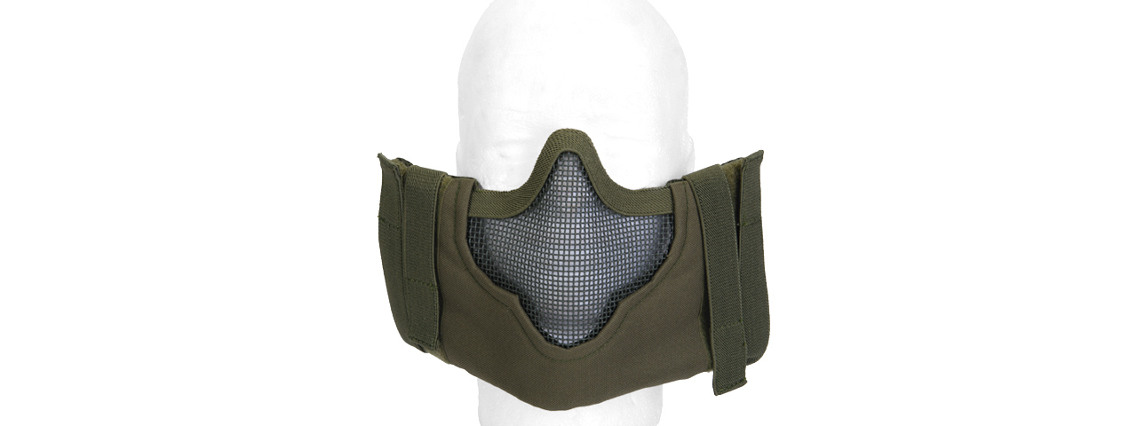 AC-473G V8 MESH HALF FACE MASK (OD GREEN) - Click Image to Close