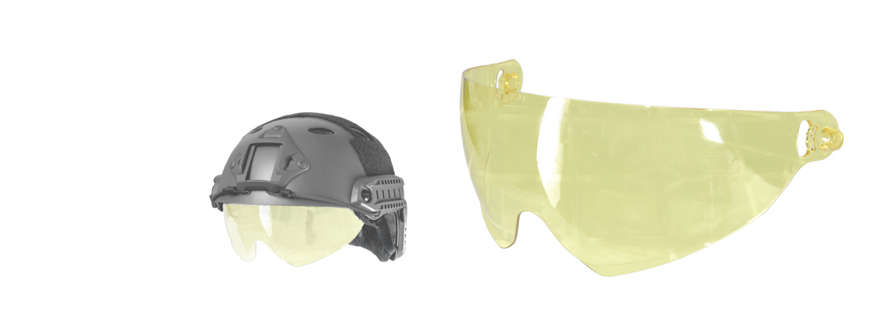 Lancer Tactical CA-779Y Yellow Lens for CA-741/CA-740 HELMET Series - Click Image to Close