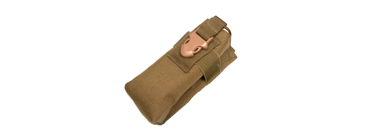 T0337-K CORDURA MOLLE RADIO POUCH ( KHAKI ) - Click Image to Close