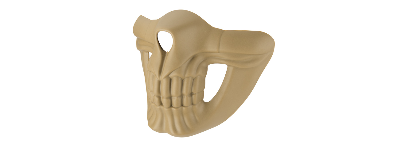 Lower Skull Mask Face Protection (TAN) - Click Image to Close