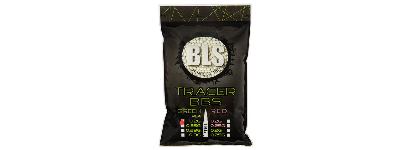 BLS PERFECT BB 0.20G DARK KNIGHT 1KG BIO TRACER BBS [5000 RD] (GREEN) - Click Image to Close