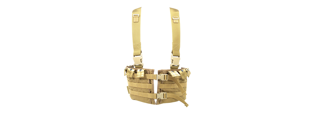 FLYYE INDUSTRIES MKI MOLLE CHEST RIG - COYOTE BROWN - Click Image to Close