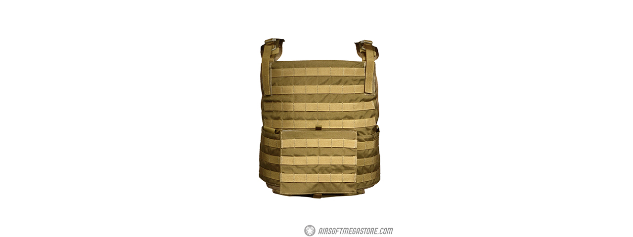 FLYYE INDUSTRIES 1000D CORDURA MOLLE PC TACTICAL VEST - COYOTE BROWN - Click Image to Close