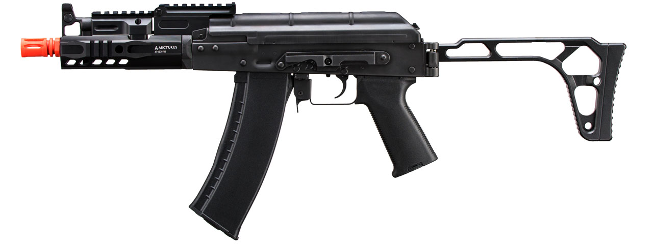 Arcturus Tactical AK CQB Airsoft AEG w/ M-LOK Handguard and Folding Stock (Color: Black) - Click Image to Close