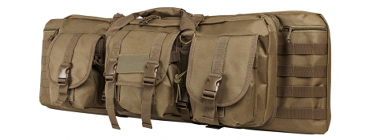 NcStar 36" Tactical Double Carbine Rifle Bag (Color: Tan) - Click Image to Close