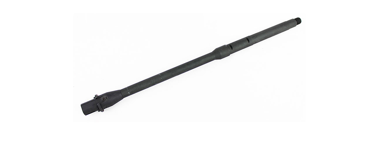 Atlas Custom Works 16 Inch M4 Mid-Length Outer Barrel for Airsoft M4/M16 Rifles (Color: Black) - Click Image to Close