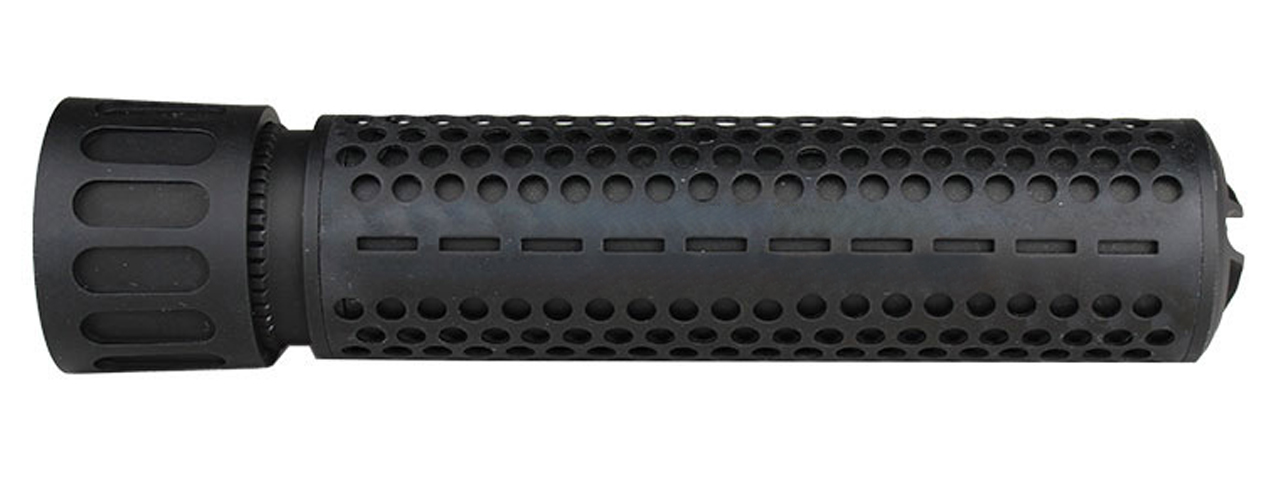 Atlas Custom Works KAC QDC Mock Suppressor with Flash Hider (Color: Black) - Click Image to Close