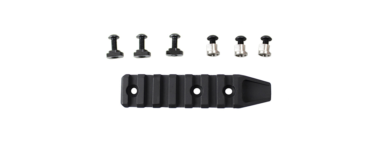 Atlas Custom Works 7 Slot Rail Segment for M-LOK & KeyMod Rails (Color: Black) - Click Image to Close