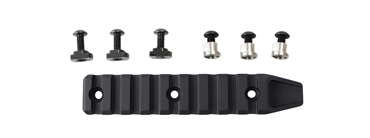 Atlas Custom Works 9 Slot Rail Segment for M-LOK & KeyMod Rails (Color: Black) - Click Image to Close