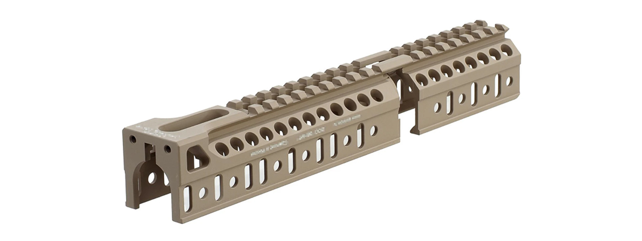 Atlas Custom Works B-30U Railed Handguard for AK Airsoft AEG Rifles (Color: Desert Tan) - Click Image to Close