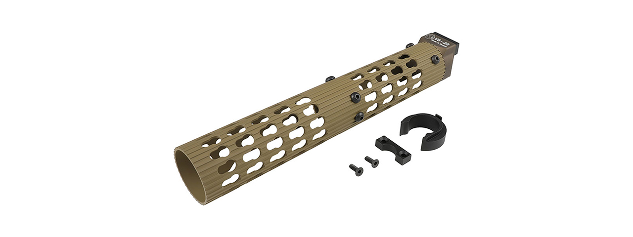 Atlas Custom Works VS-25 AK-105 Aluminum KeyMod Tubular Handguard for LCT, GHK, DB (Color: Black) - Click Image to Close