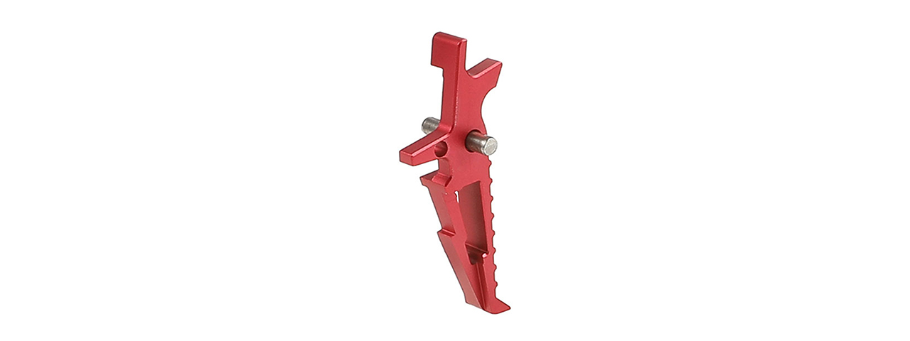 Atlas Custom Works CNC Aluminum Racing Trigger for M4 Airsoft AEG Rifles (Color: Red) - Click Image to Close