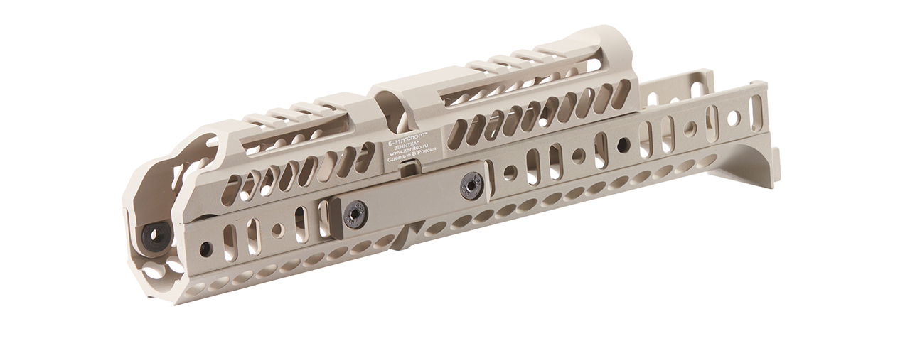 Atlas Custom Works Sport 1 Modular Handguard Kit for AK74 and AK105 Series Airsoft Rifles (Color: Tan) - Click Image to Close