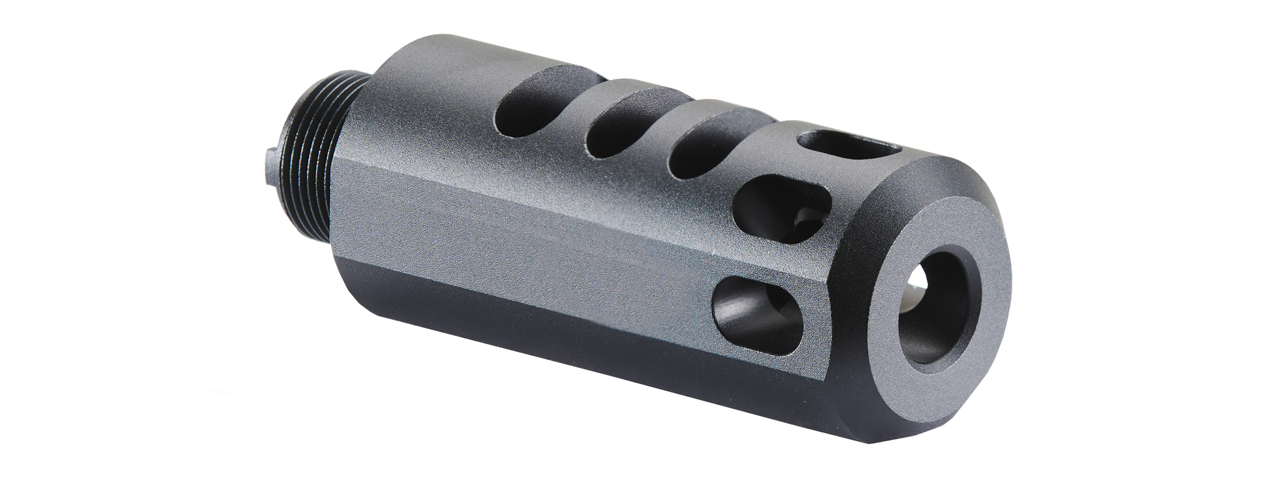 Atlas Custom Works Type 2 Muzzle Compensator for TM Hi-Capa Gas Blowback Pistol (Color: Black) - Click Image to Close