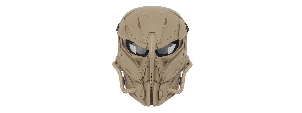 Chastener II Full Face Mask (Color: Tan) - Click Image to Close