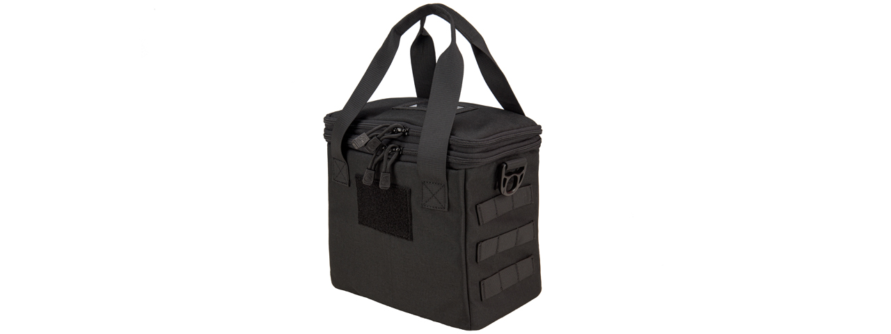 Lancer Tactical Nylon Pistol Range Bag (Color: Black) - Click Image to Close