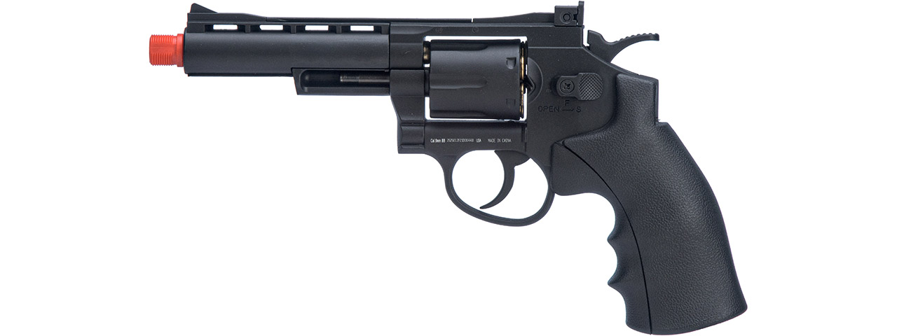 WellFire G296B 9.6" CO2 Swing Out Airsoft Revolver (Color: Black) - Click Image to Close