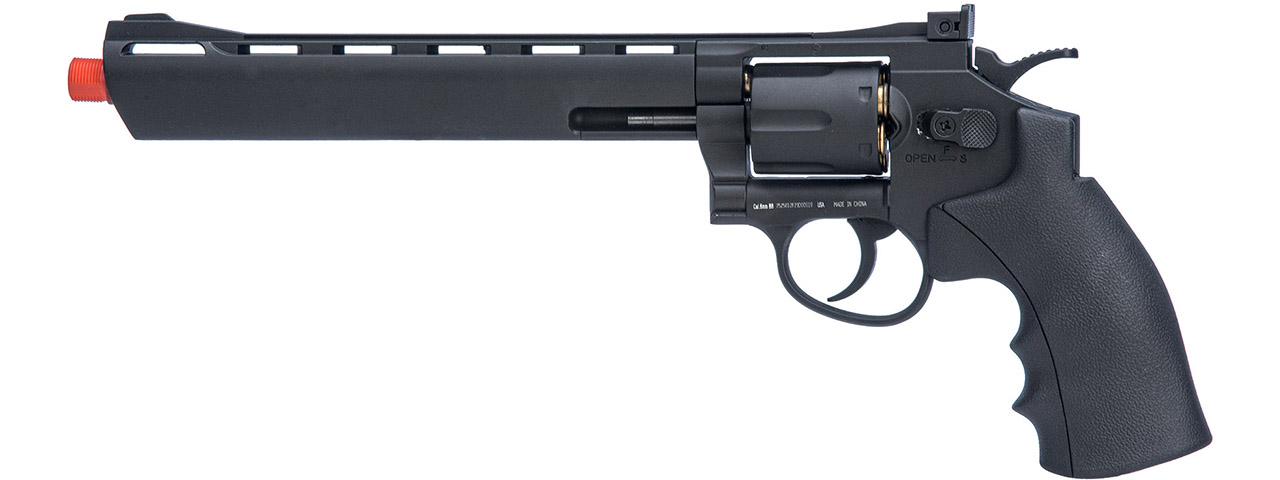 WellFire G296B 13.7" CO2 Swing Out Airsoft Revolver (Color: Black) - Click Image to Close