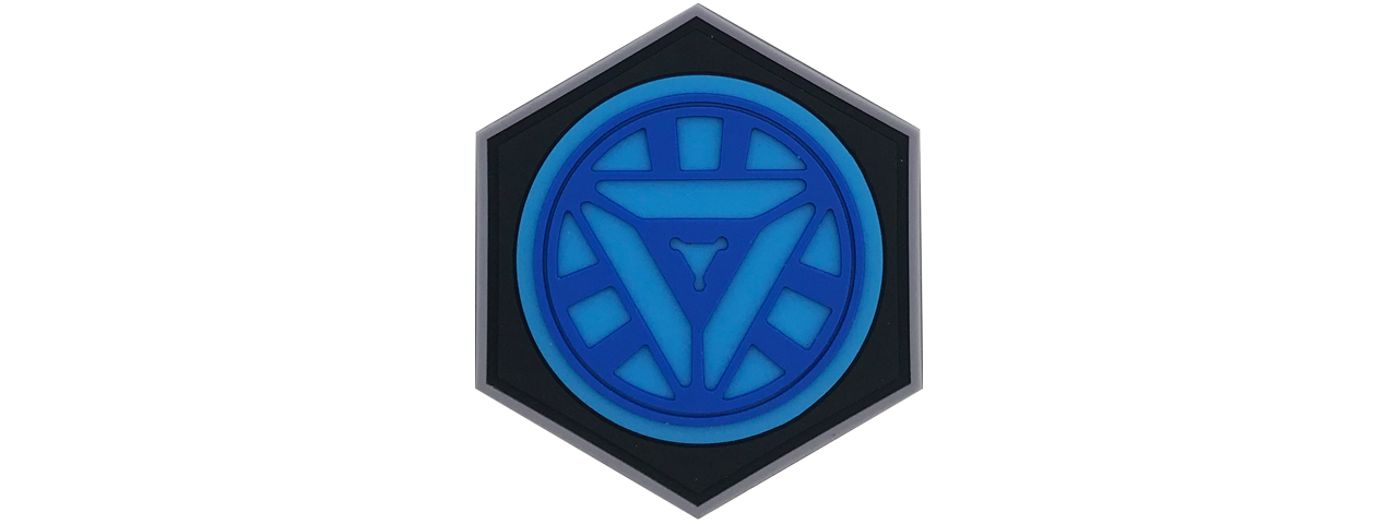 Hexagon PVC Patch New Arc Reactor - Click Image to Close