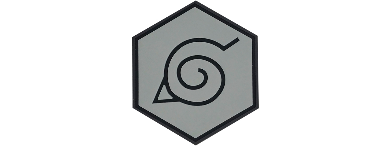 Hex PVC Patch Hidden Leaf Village Insignia - Click Image to Close