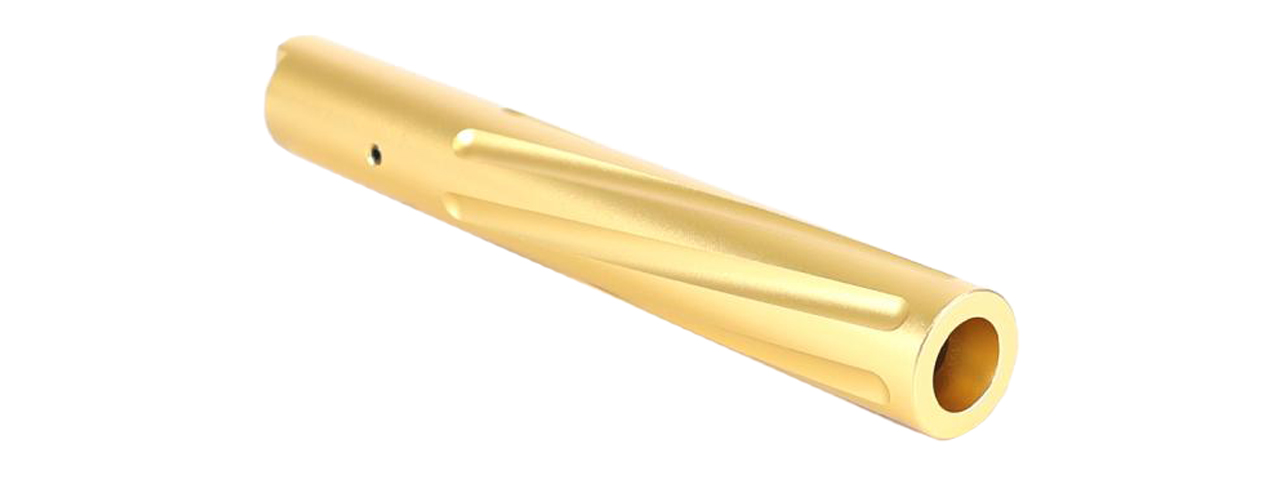 Laylax Aluminum Hi-Capa 5.1 Fluted Outer Barrel (Color: Gold) - Click Image to Close