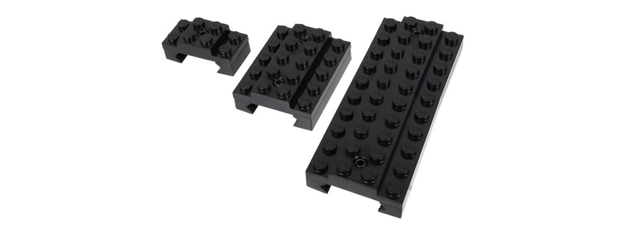 Laylax Block Picatinny Rail Cover Set (Color: Black) - Click Image to Close