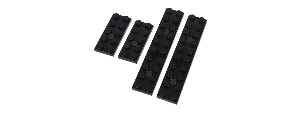 Laylax Block M-LOK Rail Cover Set (Color: Black) - Click Image to Close