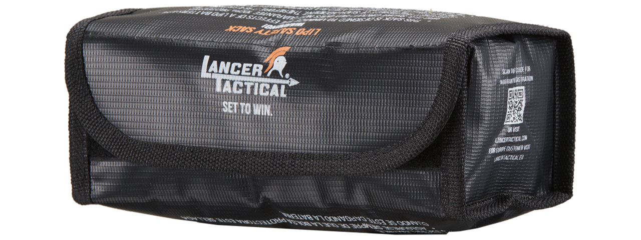 Lancer Tactical Medium Lipo-Safe Charging Sack (Color: Black) - Click Image to Close