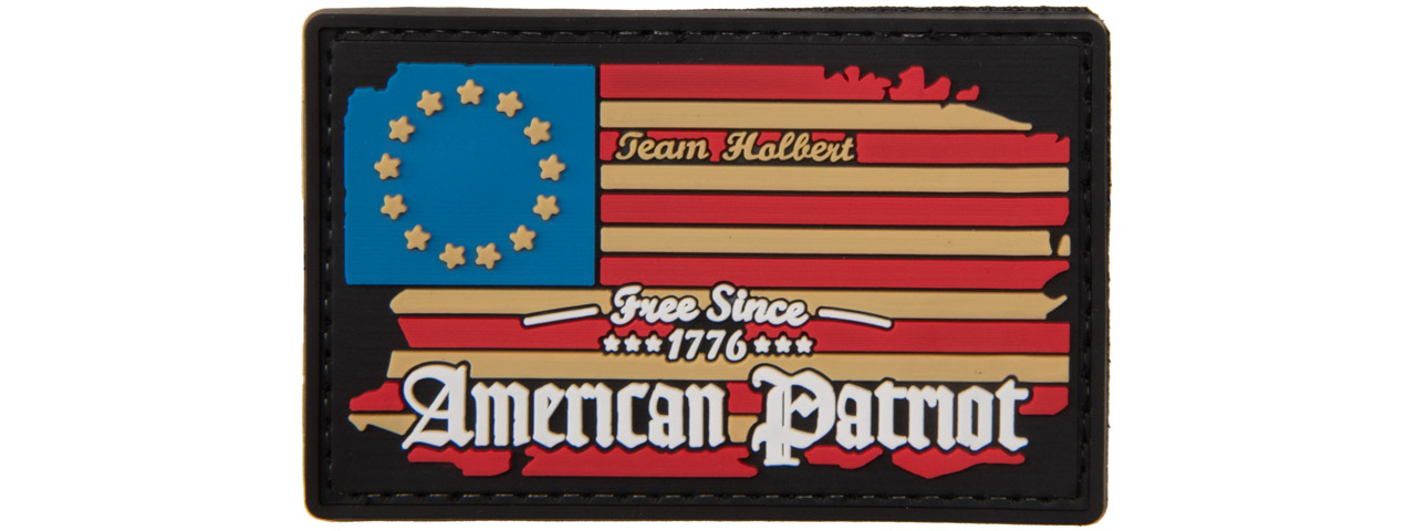 American Patriot 1776 PVC Patch - Click Image to Close