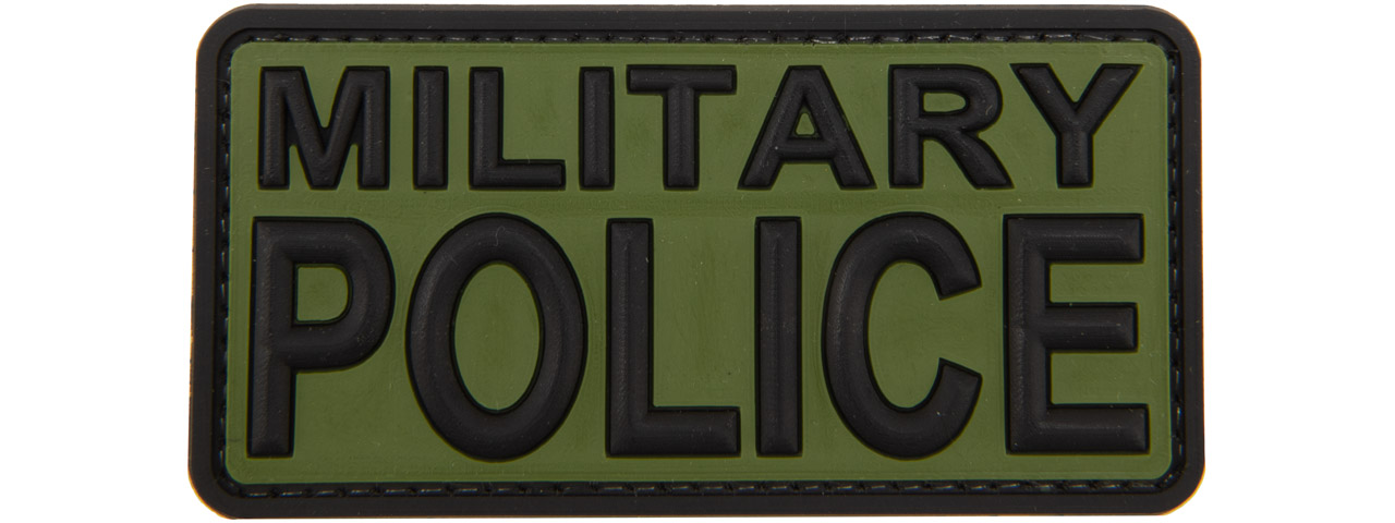 Military Police PVC Patch (Color: Green and Black) - Click Image to Close