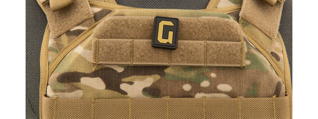 Letter "G" PVC Patch (Color: Tan) - Click Image to Close