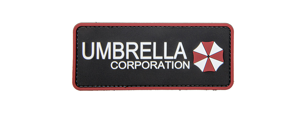 Resident Evil Umbrella Corporation PVC Patch (Color: Black and Red) - Click Image to Close