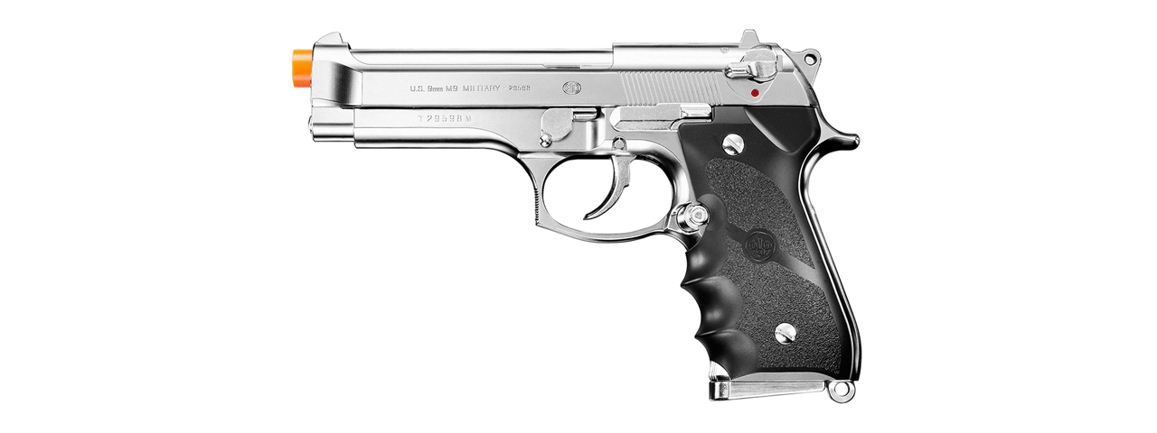 Tokyo Marui M92F Chrome Stainless Finishing Airsoft Gas Blowback Pistol (Color: Chrome) - Click Image to Close