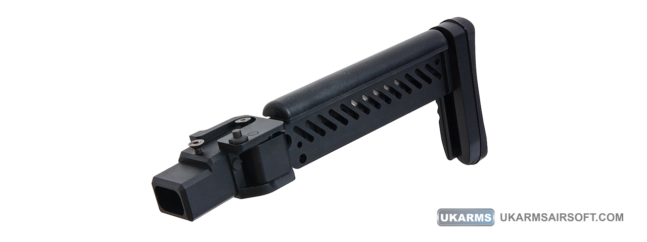 Atlas Custom Works PT-5 Side Folding Stock for GHK AKM Airsoft AEG Rifles (Color: Black) - Click Image to Close