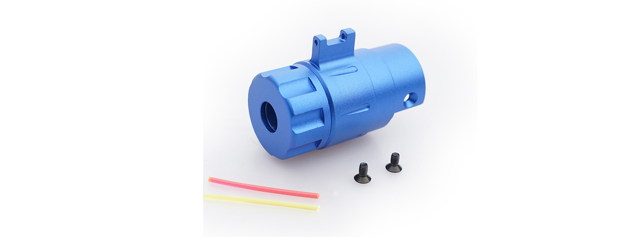 Atlas Custom Works Silencer Adapter Kit for AAP-01 GBB Pistol (Blue) - Click Image to Close