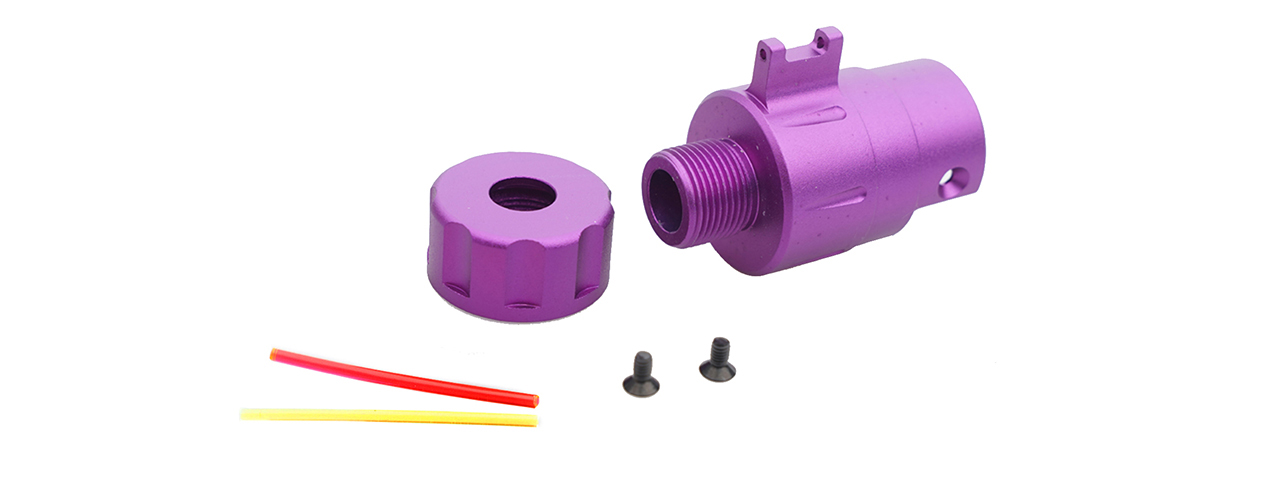 Atlas Custom Works Silencer Adapter Kit for AAP-01 GBB Pistol (Purple) - Click Image to Close