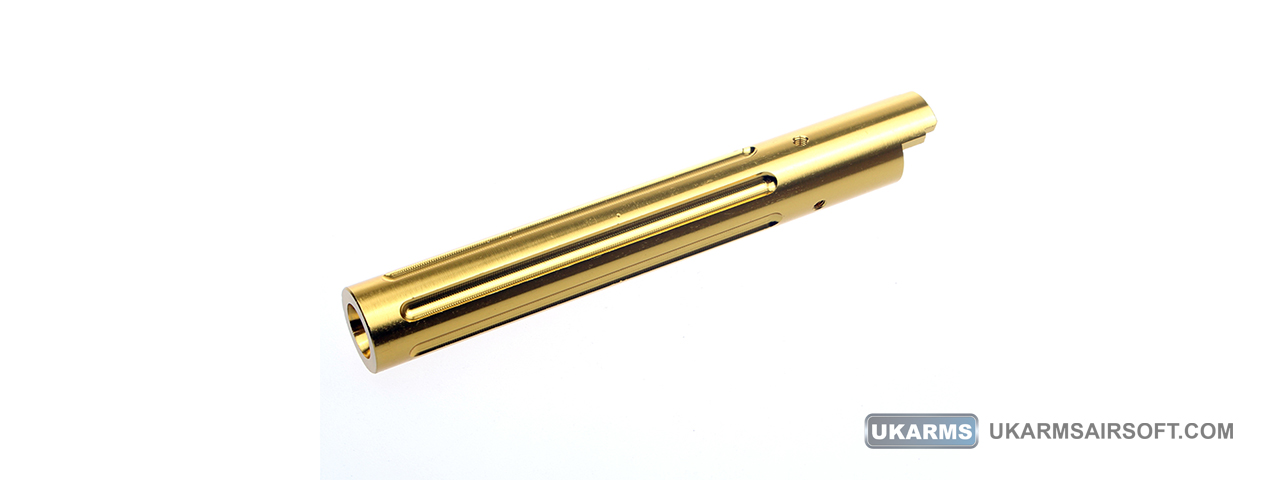 Atlas Custom Works Non-Recoiling Straight Outer Barrel for TM Hi-Capa 5.1 Airsoft Pistols (Color: Gold) - Click Image to Close