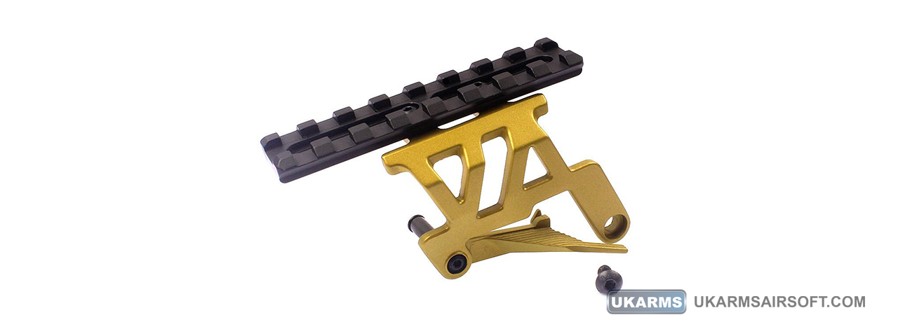 Atlas Custom Works Aluminum Optic Mount for TM Hi-Capa 5.1 & 4.3 (Color: Gold) - Click Image to Close