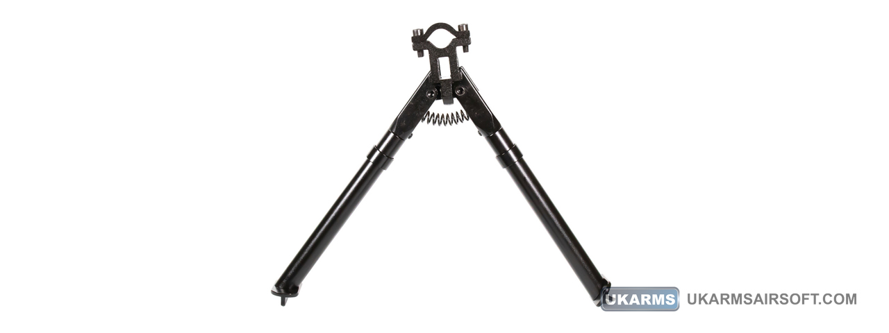 AIM Sports Real Steel Universal Barrel Mount Tactical Bipod (Color: Black) - Click Image to Close