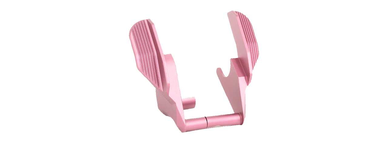 Airsoft Masterpiece Edge "ALBATROSS" Aluminum Ambi Thumb Safeties for Hi Capa (Pink) - Click Image to Close