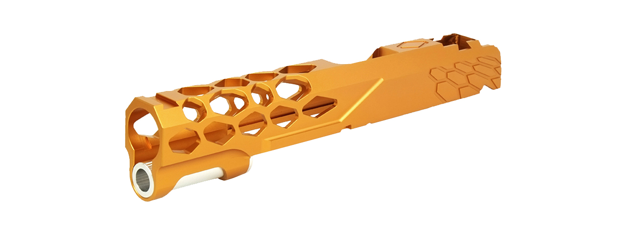 Airsoft Masterpiece Edge "SHIELD" Aluminum Slide for 5.1 Hi Capa (Orange) - Click Image to Close