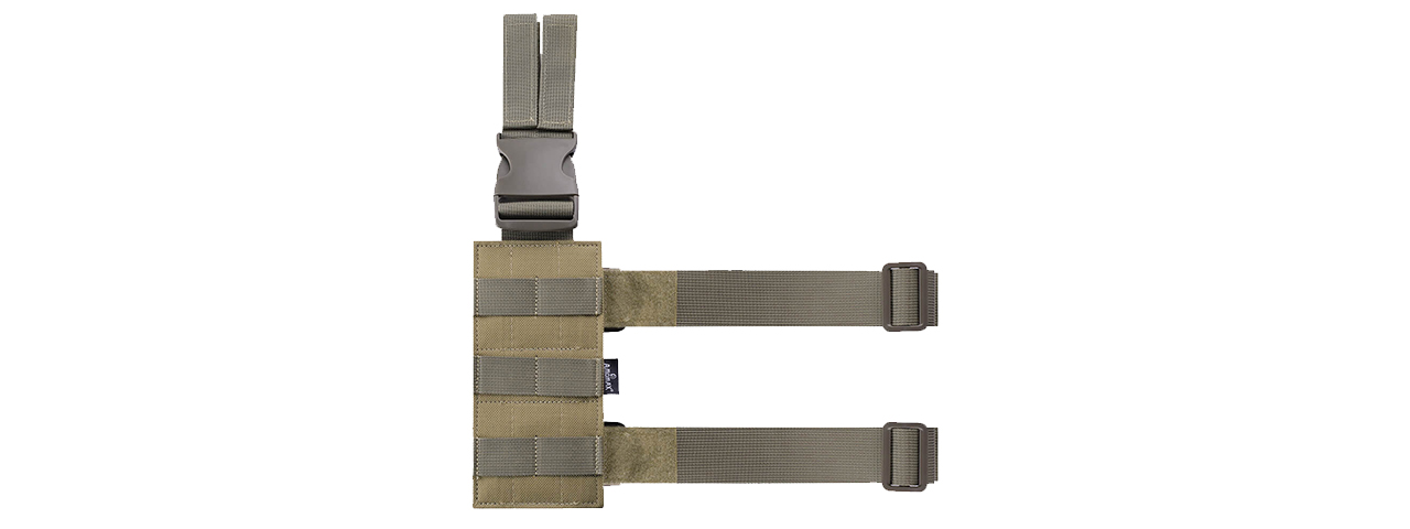 Amomax Fabric Drop Leg Plate (FDE) - Click Image to Close