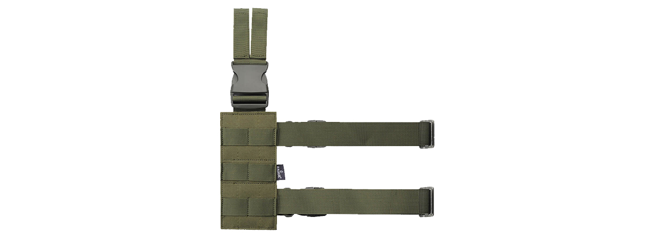 Amomax Fabric Drop Leg Plate (OD Green) - Click Image to Close