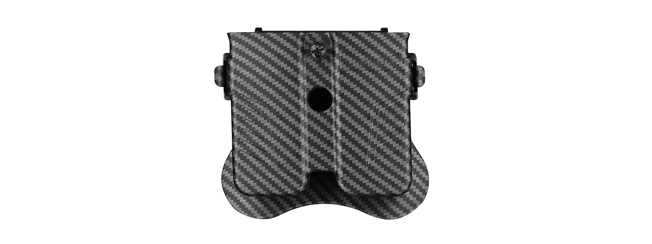 Amomax Universal Double Pistol Mag Pouch (Carbon Fiber) - Click Image to Close