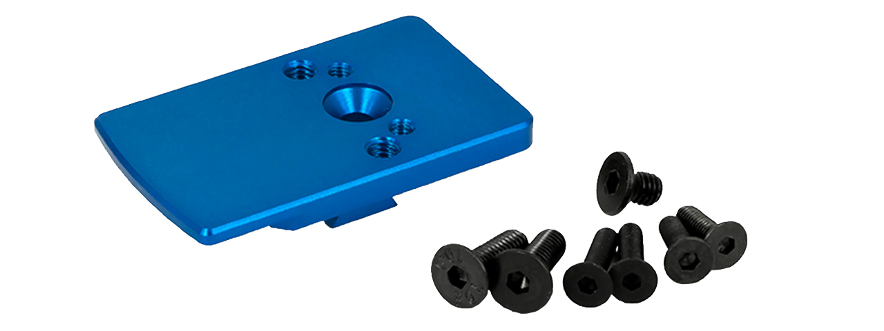 Airsoft Masterpiece 5.1 Hi-Capa Rear Sight Mount - Blue - Click Image to Close